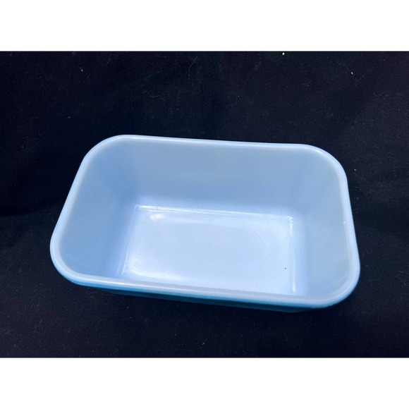 Vintage Pyrex 502-B Blue Refrigerator Dish - Picture 2 of 8